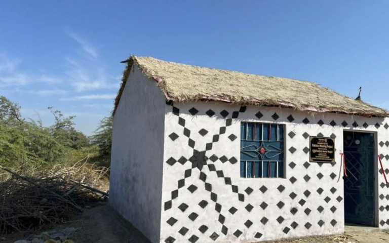 A house built by Muazzam Foundation in Pakistan after a natural disaster
